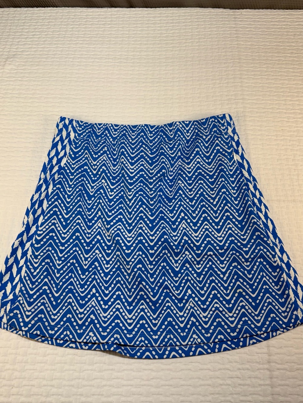J. McLaughlin Women’s Athletic Skort Size S Blue Geometric Pattern Tennis/Golf